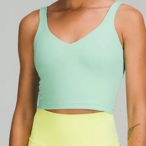 teal lululemon align top